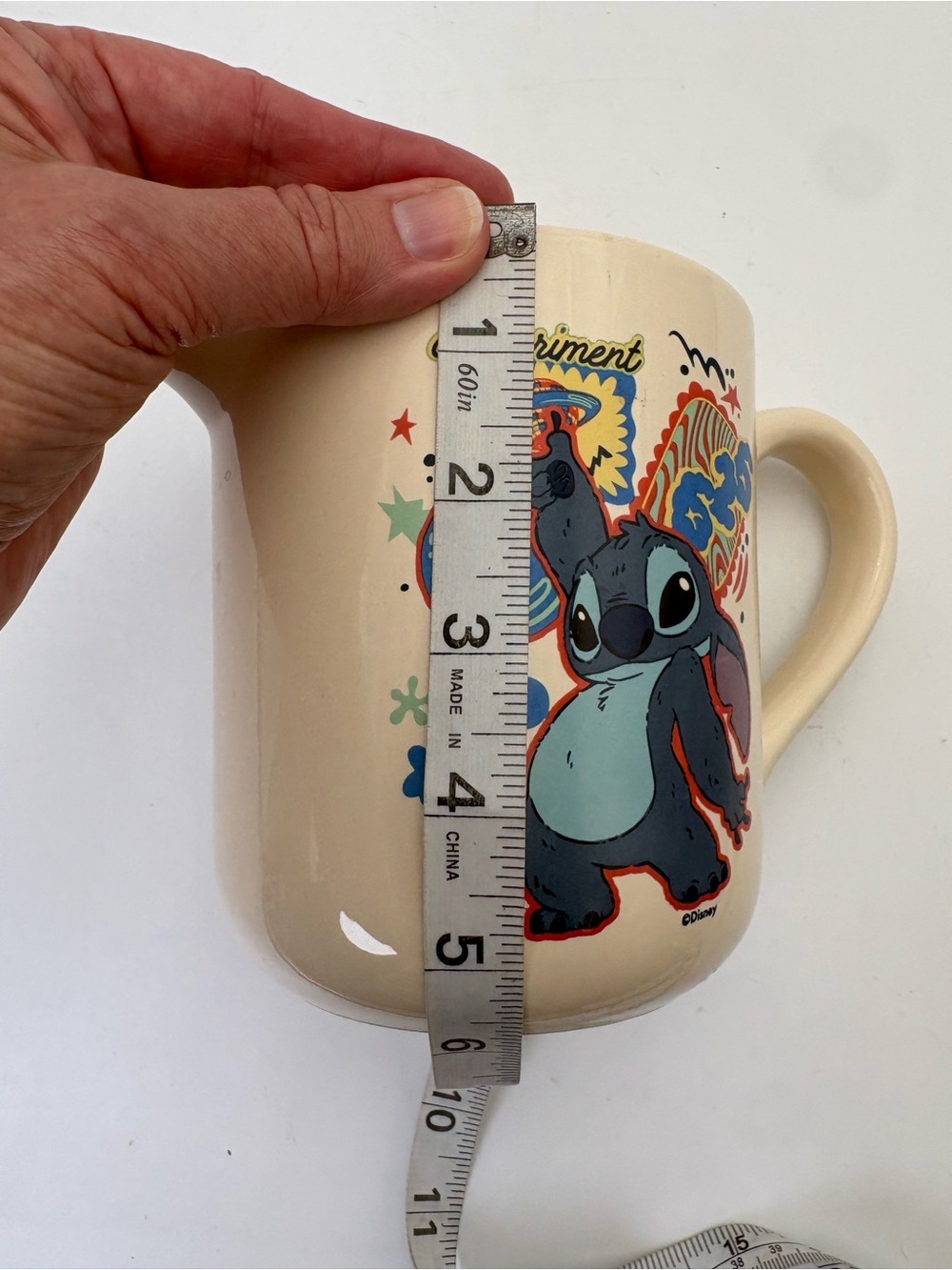 Ceramic Pitcher with Blue Stitch 'Experiment' Graphic - 32 oz. - Picture 8 of 10